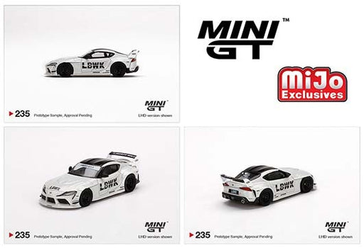 LB★WORKS Toyota GR Supra White-  MINI GT 1:64 - Mijo Exclusive - MGT00235 - Passion Diecast 