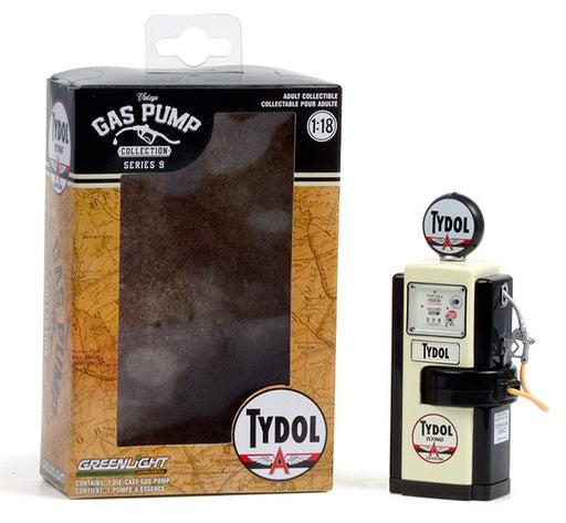 Tydol Flying Gasoline -1948 Wayne 100-A Gas Pump   Series 9 -  Greenlight  1/18, 14090 B Passion Diecast 