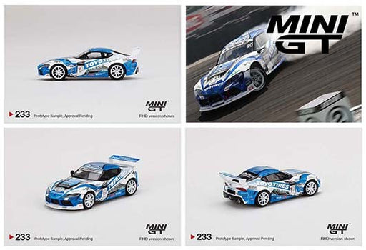 Japan Exclusives Pandem Toyota GR Supra V1.0 Team TOYO TIRES DRIFT D1 Grand Prix HKS -  MINI GT 1:64 - Mijo Exclusive - MGT00233