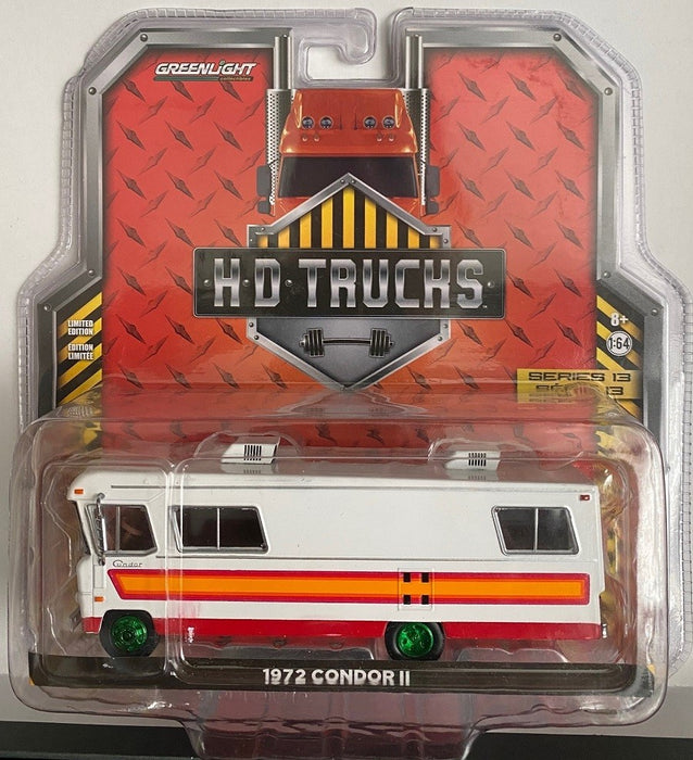 H.D. Series 13 - 1972 Condor II RV - White with Orange, Red and Maroon Stripes GREENMACHINE 1.64 33130 BGR