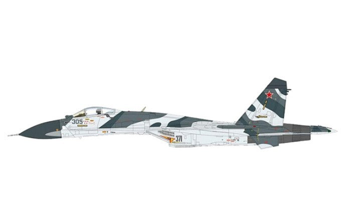 Sukhoi Su-27SKM Flanker-B Russian Air Force - Blue 305, Le Bourget, France - Paris Airshow 2005 - Hobby Master 1/72 HA6012