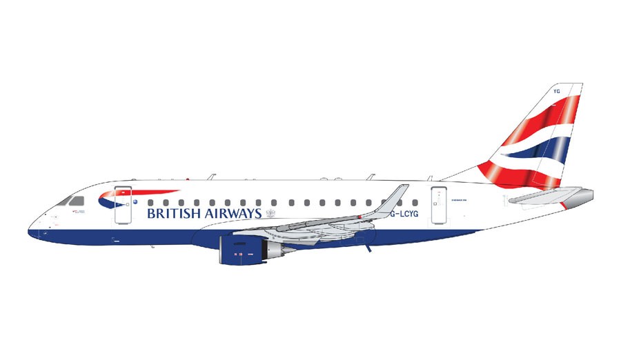 Embraer E170 British Airways "City Flyer" G-LCYG - Gemini 1/200 G2BAW560