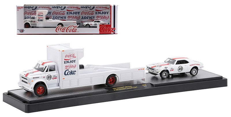 1968 Chevrolet C-60 Truck with 1968 Chevrolet Camaro Z/28 - Coca-Cola -  M2 1/64 - 56000-TW10 C