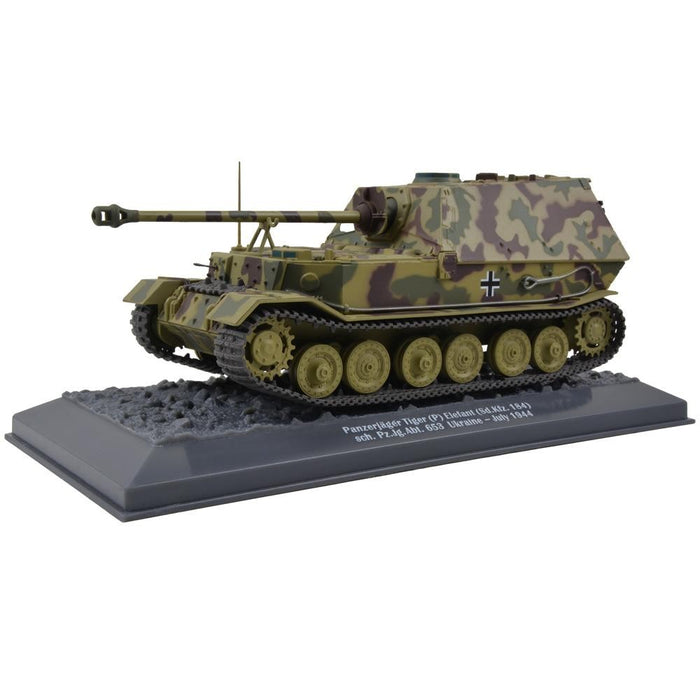 German Sd. Kfz. 184 Elefant Heavy Tank - Schwere Panzerjager Abteilung 653, Ukraine, 1944 / Motor City Classics 1:43 No.23184-44