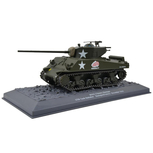 US M4A3 Sherman Tank Thunderbolt IV, 37th Tank Batt. 4th Arm. Div., Bastogne, Belgium, 1944 / Motor City Classics 1:43 23182-44