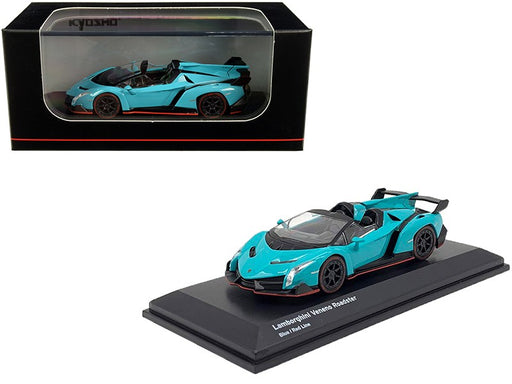 Lamborghini Veneno Roadster - Blue - Kyosho 1:64 - KS07040A4