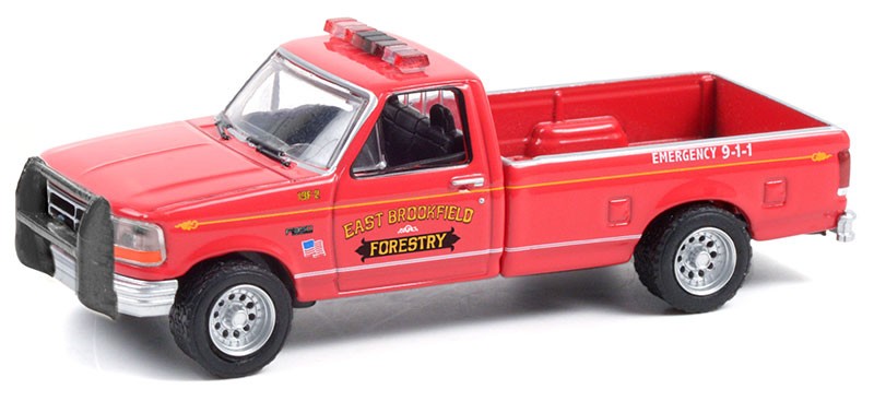 1992 Ford F-350 - East Brookfield, Massachusetts Forestry - Fire & Rescue Series 1 - Greenlight 1/64 - 67010 B