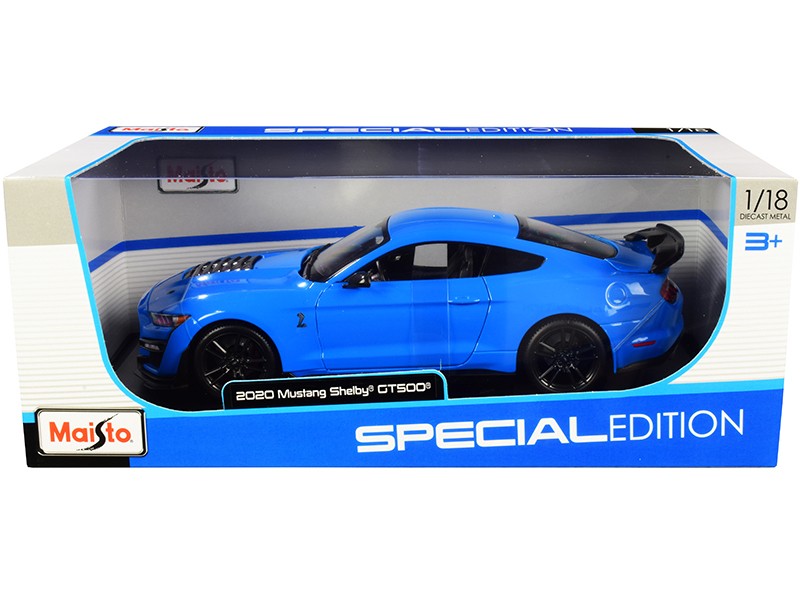 2020  Mustang Shelby GT500  Blue - Maisto 1:/18 - 31452 BL - Passion Diecast 