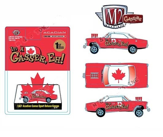 1967 Arcadian Canso Sport Deluxe Gasser ( Chevy Nova ) - M2 Machine Hobby Exclusive 1:64 - 31600 GS12  - Passion  Diecast 