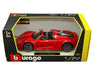 Porshe 918 Spyder Red - Bburago 1-24 -21076 RD- Passion Diecast 