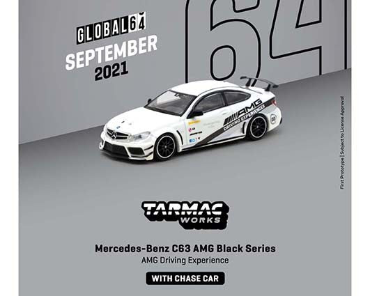 Mercedes-Benz C63 AMG Black Series AMG Driving Experience - Tarmac Works  Hobby  -  1/64  - T64G-009-DE- Passion Diecast 