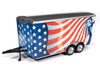 American Flag Enclosed Trailer - Auto World  1/18 - AMM1266