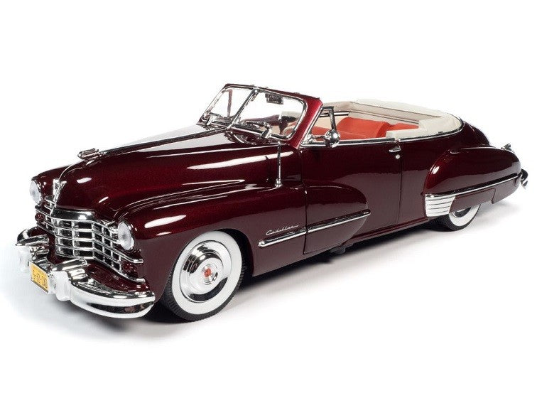1947 Cadillac Series 62 Cabriolet - Burgundy - Auto World 1/18 - AW273