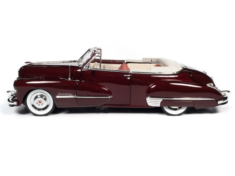 1947 Cadillac Series 62 Cabriolet - Burgundy - Auto World 1/18 - AW273