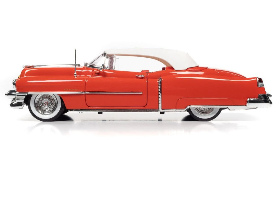 1953 Cadillac Eldorado Convertible - Red / White - Auto World 1/18 - AW286