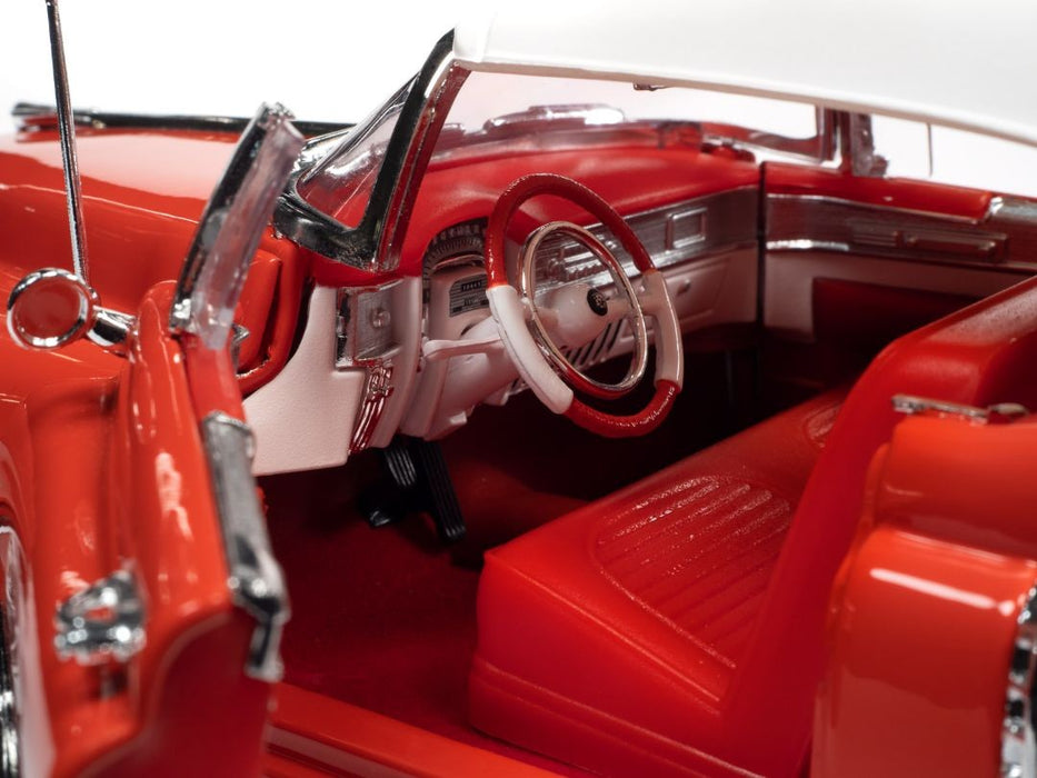 1953 Cadillac Eldorado Convertible - Red / White - Auto World 1/18 - AW286