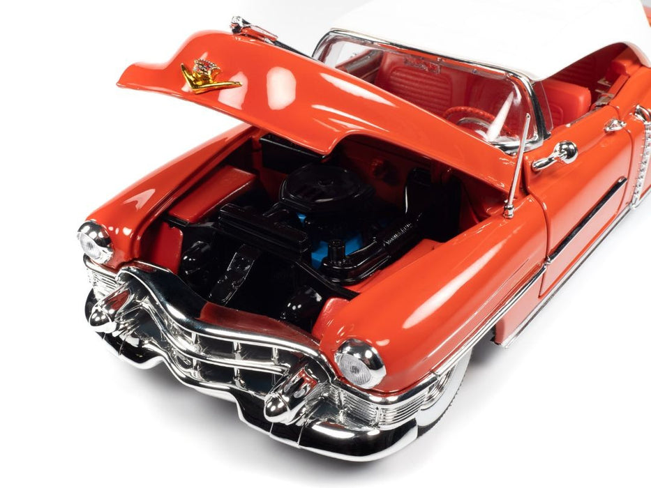 1953 Cadillac Eldorado Convertible - Red / White - Auto World 1/18 - AW286