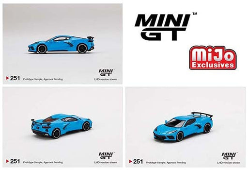 Chevrolet Corvette Stingray 2020 - Rapid Blue - Limited Edition - Mijo Exclusives USA - MINI GT 1:64 - MGT00251