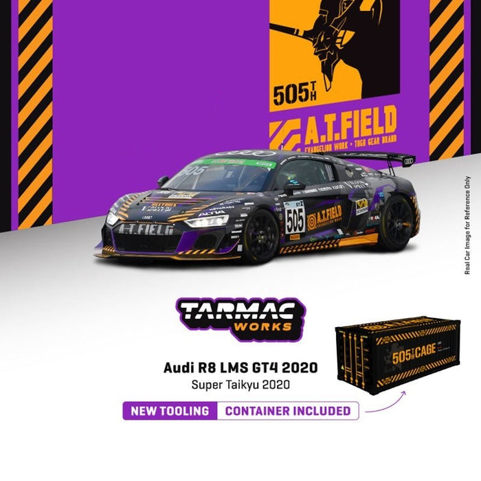 Audi R8 LMS GT4 Super Taikyu STZ 2020 - With Container - Tarmac Works  Hobby  -  1/64  - T64-070-EVA20