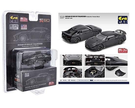 Nissan GT-R50 By Italdesign Black - Era Car  1/64 -  Mijo Exclusive - ESPMJ002B - Passion Diecast 