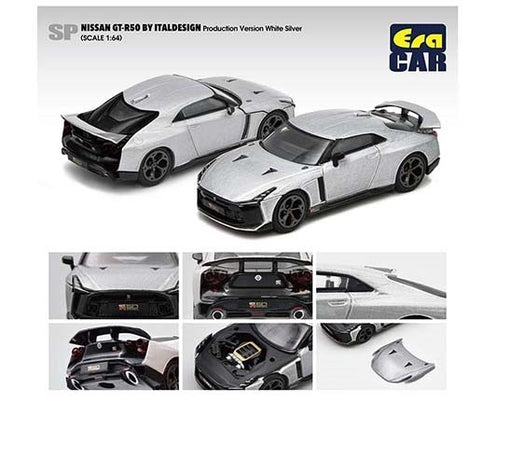Nissan GT-R50 By Italdesign Silver   - Era Car  1/64  - NS21GTRSP50 - Passion Diecast 