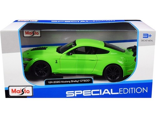 2020 FORD MUSTANG SHELBY GT500 GREEN 1/24 MAISTO 31532 GR - Passion Diecast 
