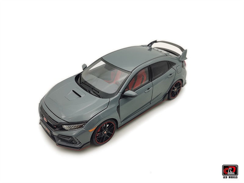 2020 Honda Civic Type R Diecast Model Car - Grey -  LCD model  1/18 - 18005B GR