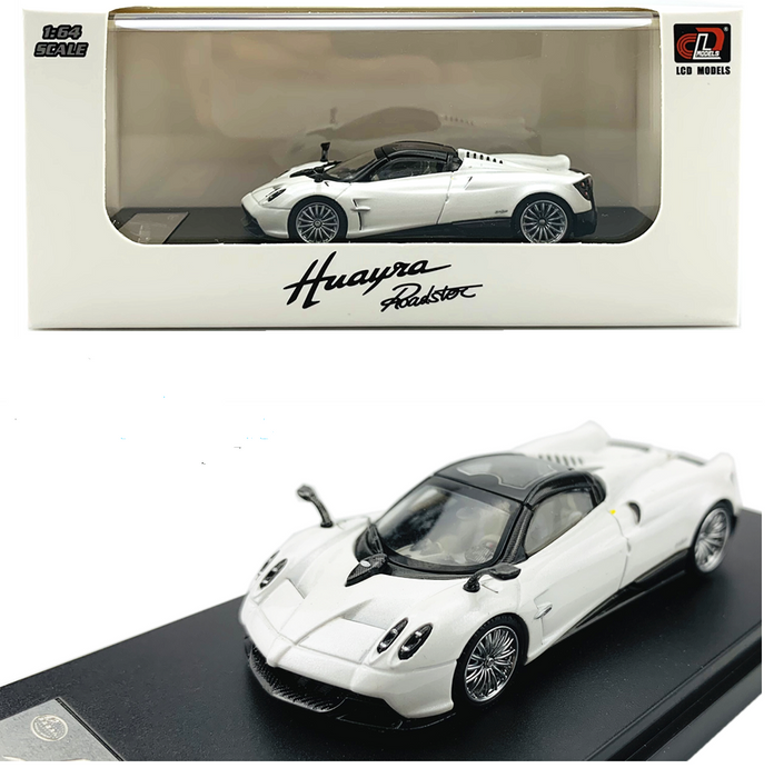 2017 Pagani Huayra Roadster - White - LCD Models 1:64 - 64015 WH