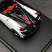Pagani Huayra BC Roadster - white/carbone with detachable roof - LCD Models 1:64 - 64011 WH - Passion Diecast 