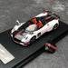 Pagani Huayra BC Roadster - white/carbone with detachable roof - LCD Models 1:64 - 64011 WH - Passion Diecast 