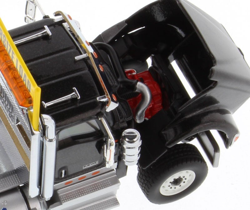 International HX520 Day Cab Tandem Tractor in Metalic Black - Cab Only - Diecast Master  1/50 -  71003 - Passion Diecast