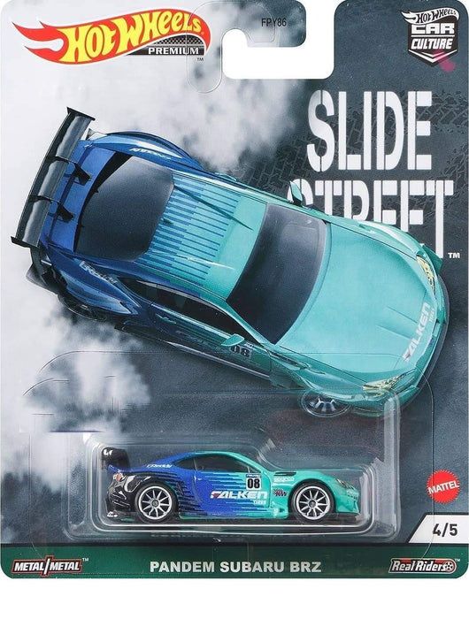 Hot Wheels 1:64 Car Culture 2021 ''E''  " SLIDE STREET " Assortment Set Of 5 Cars - FPY86-957E -  Passion Diecast