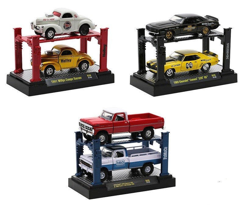 Auto-Lift Release 20 - 3  Pcs Assortment  - M2 Machine  1:64 - 33000-20 -  Passion Diecast 