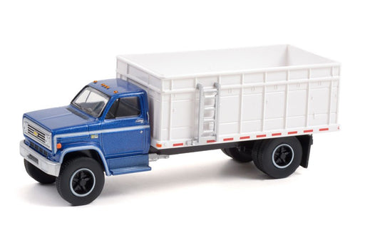 1980 Chevrolet C-70 Grain Truck - Blue Poly Cab / White Bed - SD Trucks 13 - Greenlight  1/64 - 45130 C