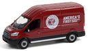 2015 Ford Transit LWB High Roof - Indian Motorcycle Sales & Service - Route Runners Series 3 Greenlight 1/64 - 53030 B