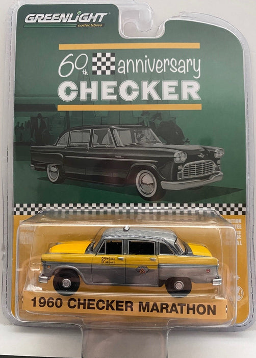 1960 Checker Marathon A11 Checker 60 Years -  Anniversary Collection 12 - 1/64 GREENMACHINE RAW  - 28060 CGR