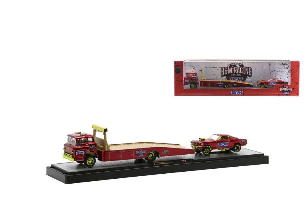 B&M Racing - 1970 Ford C-600 Truck and 1966 Ford Mustang Gasser -  M2 CHASE CAR 1/64 - 36000 44 CGR