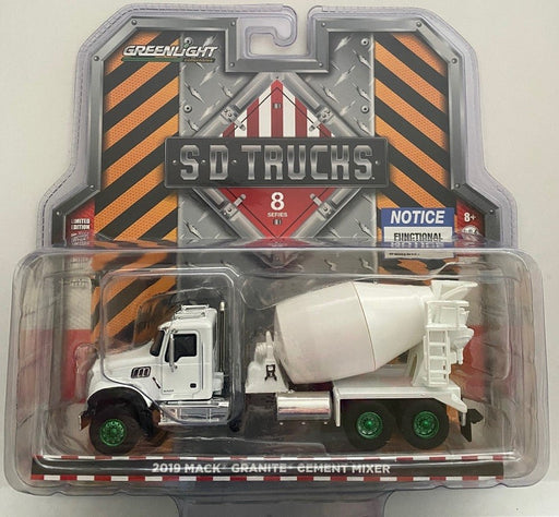 Mack Granite Cement Mixer Blanc -  Truck SD Trucks 8 - Greenlight  1.64 - 45080 B