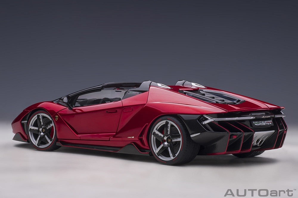 Lamborghini Centenario Roadster(Rosso Efesto / Metallic Red)- Autoart 1/18 - 79207  - Passion Diecast 