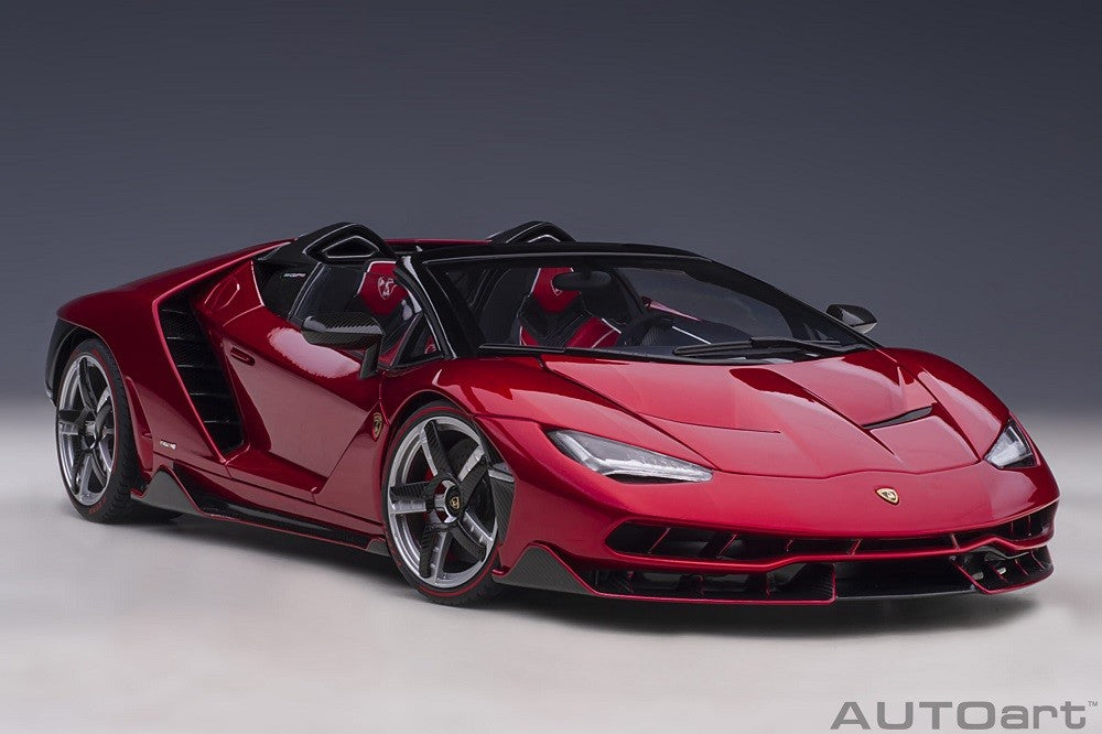 Lamborghini Centenario Roadster(Rosso Efesto / Metallic Red)- Autoart 1/18 - 79207  - Passion Diecast 
