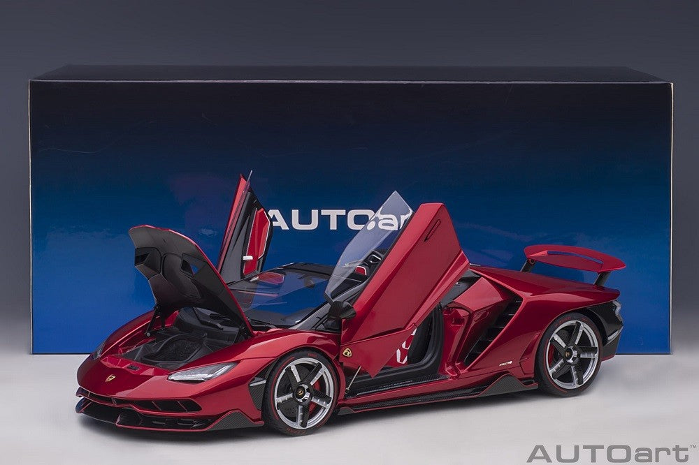 Lamborghini Centenario Roadster(Rosso Efesto / Metallic Red)- Autoart 1/18 - 79207  - Passion Diecast 