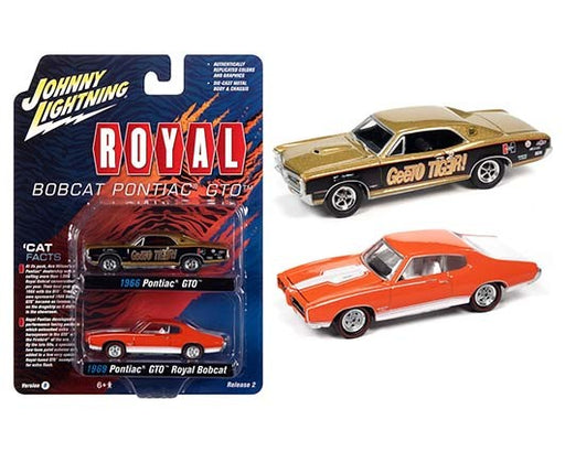 2021 Release 2 Royal Bobcat Version B  - Set of 2 -  Johnny Lightning 1:64 - JLSP161-12B