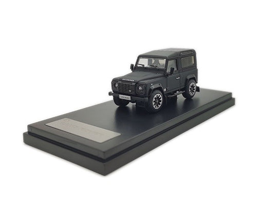 2018 Land Rover Defender 90 works V8 70th Edition Diecast model car - Matt Black - LCD Models 1:64 - 64016-MBL -Passion Diecast