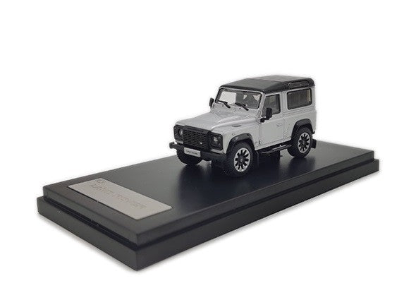 2018 Land Rover Defender 90 works V8 70th Edition Diecast model car - Silver - LCD Models 1:64 - 64016 SIL- Passion Diecast 