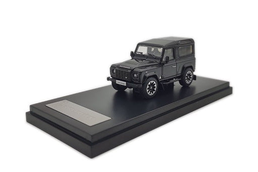 2018 Land Rover Defender 90 works V8 70th Edition Diecast model car - Black - LCD Models 1:64 - 64016 BL - Passion Diecast 