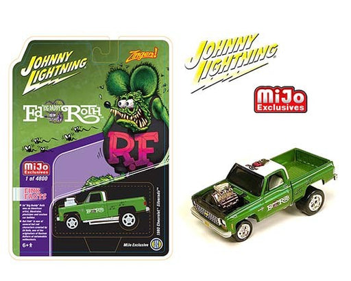 1980 Chevy Silverado Rat Fink Zinger - Limited 4,800 - Johnny Lightning 1:64 - JLCP7371 - Passion  Diecast 