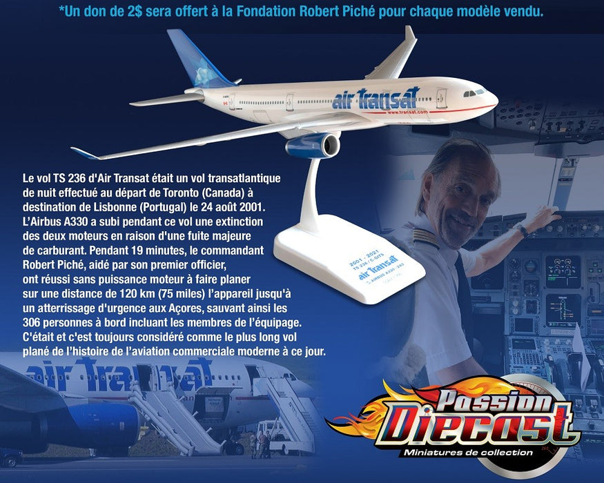 Air Transat  - Airbus A330-200 - 20th Anniversary  1/200 - TS236 - Passion Diecast