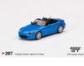 Mini GT 1:64 Honda S2000 (AP2) Laguna Blue Pearl - Mijo Exclusives USA  - MGT00287 - Passion Diecast 