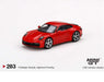 Mini GT 1:64 Porsche 911 (992) Carrera S Guard Red - Mijo Exclusives USA  - MGT00283 - Passion Diecast 