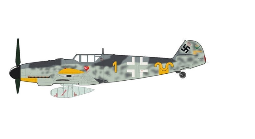 Messerschmitt Bf 109G / Luftwaffe 9./JG 52, Erich Hartmann, October 1943 - Hobby Master 1/48 HA8755